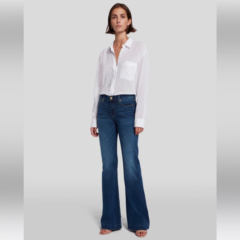 7 For All Mankind Dojo Wide Leg Jeans, 27